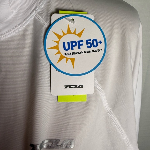 White Athletic Zip-Up Jacket with Standing Collar - Picture 2 of 6